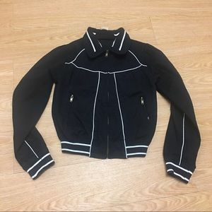 Paris blues black and white zipper jacket size m